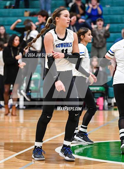 Thumbnail 1 in McMullen County vs Richards (UIL Volleyball 1A Region III Semifinal) photogallery.
