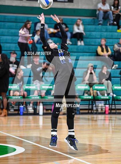 Thumbnail 1 in McMullen County vs Richards (UIL Volleyball 1A Region III Semifinal) photogallery.