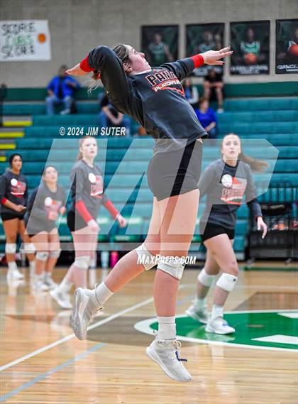 Thumbnail 3 in McMullen County vs Richards (UIL Volleyball 1A Region III Semifinal) photogallery.