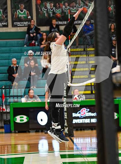Thumbnail 2 in McMullen County vs Richards (UIL Volleyball 1A Region III Semifinal) photogallery.