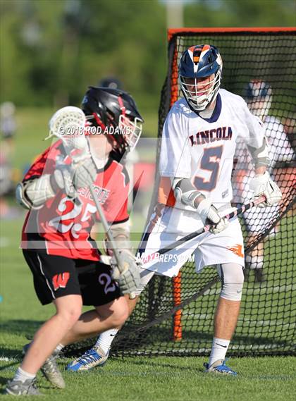 Thumbnail 2 in Lincoln Rampage vs Omaha Westside (NHSLA Quarterfinal Playoff) photogallery.