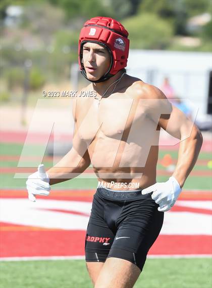 Thumbnail 1 in Brophy College Prep vs. Sunrise Mountain (Mingus 7 on 7 Tournament) photogallery.