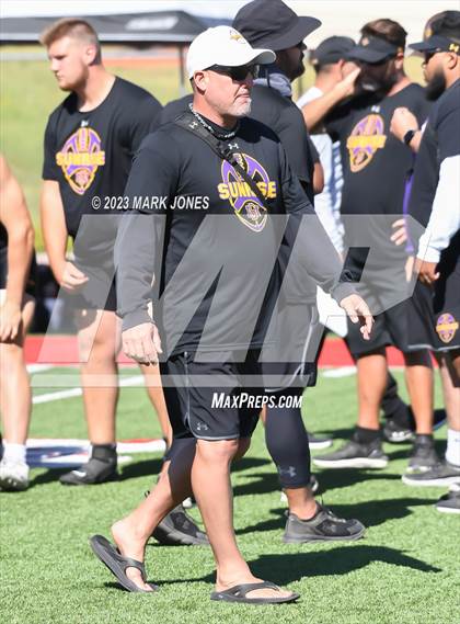 Thumbnail 1 in Brophy College Prep vs. Sunrise Mountain (Mingus 7 on 7 Tournament) photogallery.