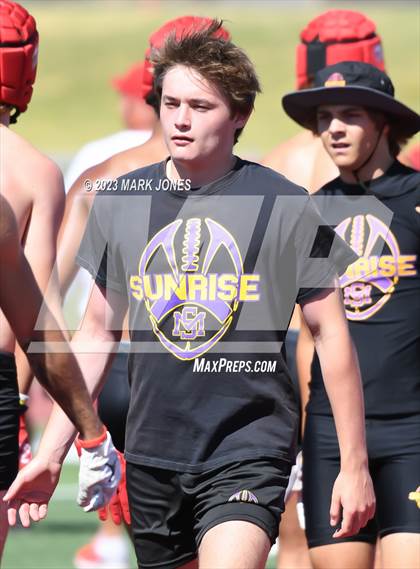 Thumbnail 1 in Brophy College Prep vs. Sunrise Mountain (Mingus 7 on 7 Tournament) photogallery.