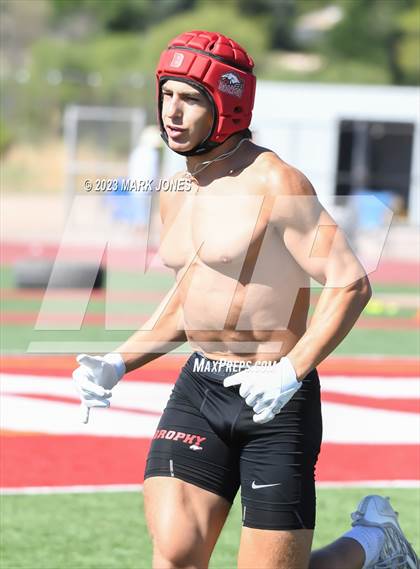 Thumbnail 3 in Brophy College Prep vs. Sunrise Mountain (Mingus 7 on 7 Tournament) photogallery.