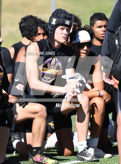 Thumbnail 3 in Brophy College Prep vs. Sunrise Mountain (Mingus 7 on 7 Tournament) photogallery.