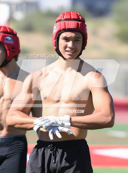 Thumbnail 2 in Brophy College Prep vs. Sunrise Mountain (Mingus 7 on 7 Tournament) photogallery.