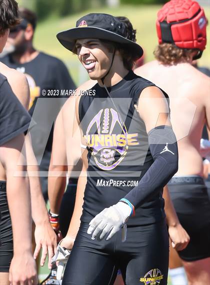 Thumbnail 1 in Brophy College Prep vs. Sunrise Mountain (Mingus 7 on 7 Tournament) photogallery.