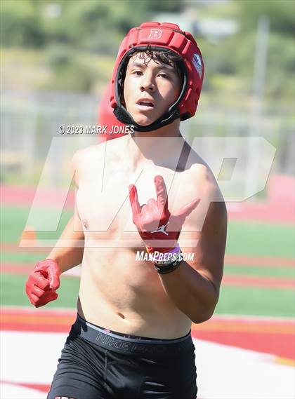 Thumbnail 1 in Brophy College Prep vs. Sunrise Mountain (Mingus 7 on 7 Tournament) photogallery.