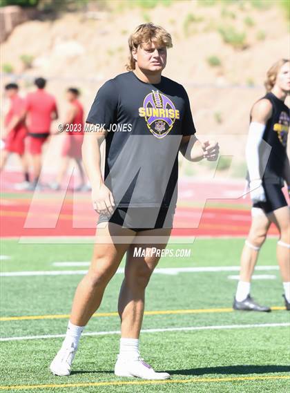 Thumbnail 3 in Brophy College Prep vs. Sunrise Mountain (Mingus 7 on 7 Tournament) photogallery.