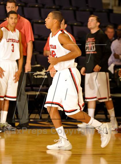 Thumbnail 3 in Bishop Gorman vs. Orange Lutheran (Hoophall West Tournament)  photogallery.