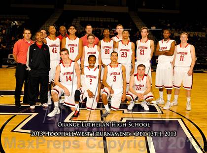 Thumbnail 1 in Bishop Gorman vs. Orange Lutheran (Hoophall West Tournament)  photogallery.