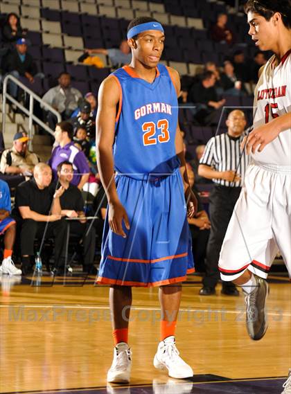 Thumbnail 1 in Bishop Gorman vs. Orange Lutheran (Hoophall West Tournament)  photogallery.
