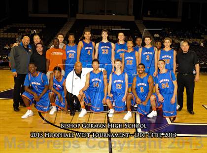 Thumbnail 1 in Bishop Gorman vs. Orange Lutheran (Hoophall West Tournament)  photogallery.