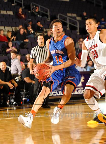 Thumbnail 2 in Bishop Gorman vs. Orange Lutheran (Hoophall West Tournament)  photogallery.