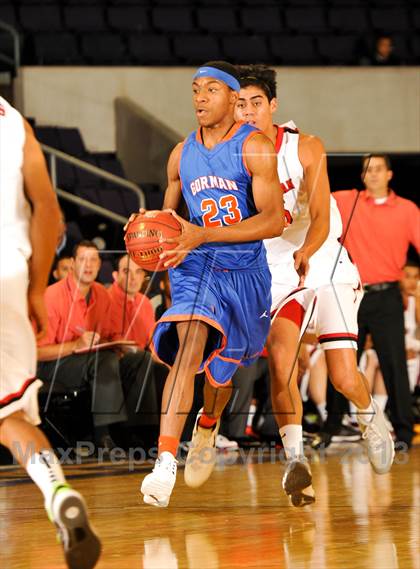 Thumbnail 1 in Bishop Gorman vs. Orange Lutheran (Hoophall West Tournament)  photogallery.