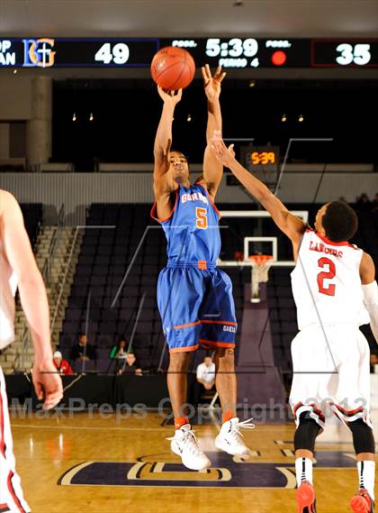 Thumbnail 1 in Bishop Gorman vs. Orange Lutheran (Hoophall West Tournament)  photogallery.
