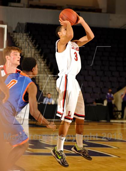 Thumbnail 2 in Bishop Gorman vs. Orange Lutheran (Hoophall West Tournament)  photogallery.
