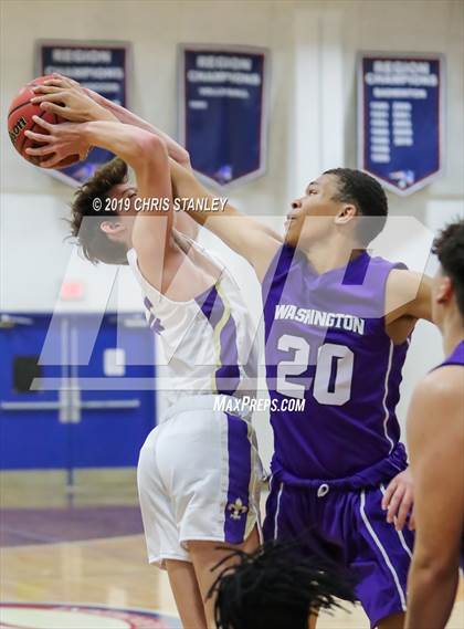 Thumbnail 2 in Notre Dame Prep vs. Washington (Independence Thanksgiving Basketball Tournament) photogallery.