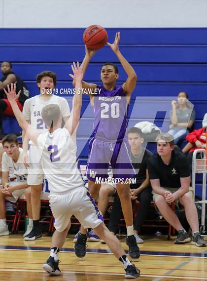 Thumbnail 3 in Notre Dame Prep vs. Washington (Independence Thanksgiving Basketball Tournament) photogallery.