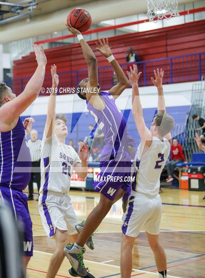 Thumbnail 1 in Notre Dame Prep vs. Washington (Independence Thanksgiving Basketball Tournament) photogallery.