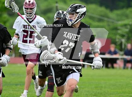 Thumbnail 1 in Xavier @ Bethel (CIAC Class M 1st Round) photogallery.