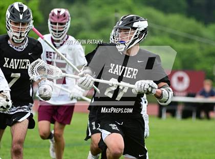 Thumbnail 1 in Xavier @ Bethel (CIAC Class M 1st Round) photogallery.