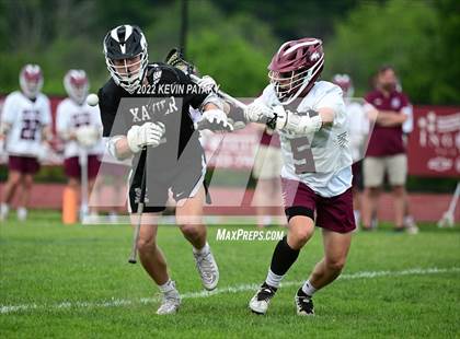 Thumbnail 3 in Xavier @ Bethel (CIAC Class M 1st Round) photogallery.