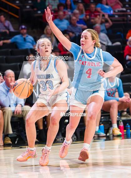 Thumbnail 2 in Charlotte Catholic vs Watauga (NCHSAA 4A Regional Final) photogallery.