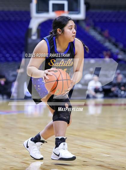 Thumbnail 3 in Nazareth vs. Saltillo (UIL 1A Basketball Division II Final) photogallery.