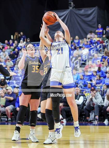 Thumbnail 1 in Nazareth vs. Saltillo (UIL 1A Basketball Division II Final) photogallery.
