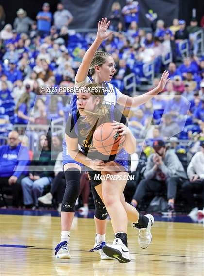 Thumbnail 2 in Nazareth vs. Saltillo (UIL 1A Basketball Division II Final) photogallery.