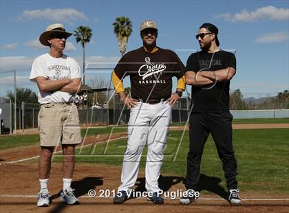 Thumbnail 2 in Crespi Varsity vs. Crespi Alumni 2015 photogallery.