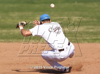 Thumbnail 2 in Crespi Varsity vs. Crespi Alumni 2015 photogallery.