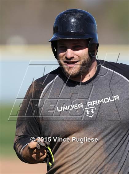 Thumbnail 2 in Crespi Varsity vs. Crespi Alumni 2015 photogallery.