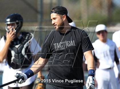 Thumbnail 2 in Crespi Varsity vs. Crespi Alumni 2015 photogallery.