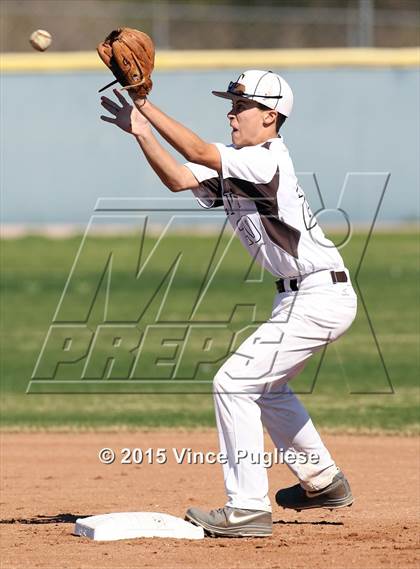 Thumbnail 1 in Crespi Varsity vs. Crespi Alumni 2015 photogallery.