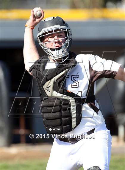Thumbnail 1 in Crespi Varsity vs. Crespi Alumni 2015 photogallery.