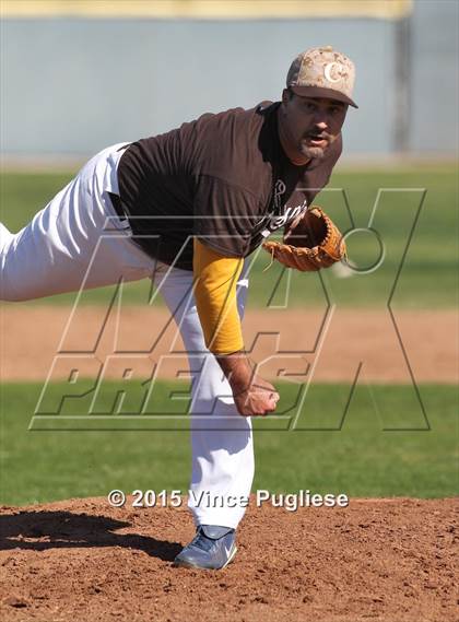 Thumbnail 2 in Crespi Varsity vs. Crespi Alumni 2015 photogallery.