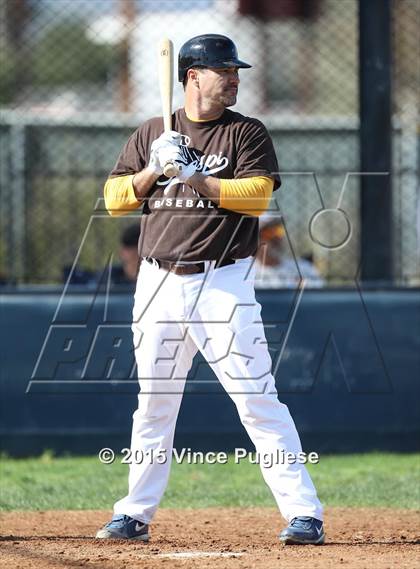 Thumbnail 1 in Crespi Varsity vs. Crespi Alumni 2015 photogallery.
