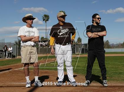 Thumbnail 1 in Crespi Varsity vs. Crespi Alumni 2015 photogallery.