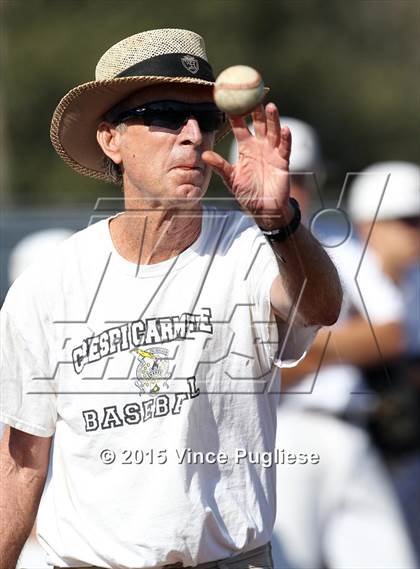 Thumbnail 1 in Crespi Varsity vs. Crespi Alumni 2015 photogallery.