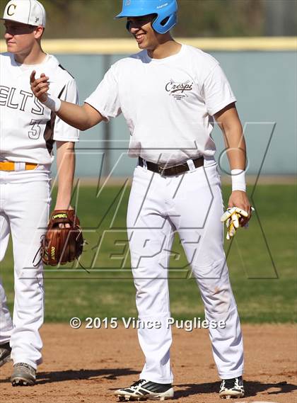 Thumbnail 1 in Crespi Varsity vs. Crespi Alumni 2015 photogallery.