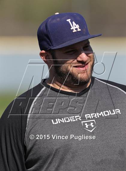Thumbnail 1 in Crespi Varsity vs. Crespi Alumni 2015 photogallery.