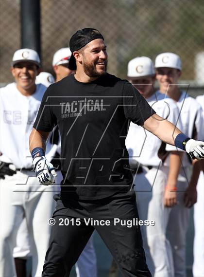 Thumbnail 1 in Crespi Varsity vs. Crespi Alumni 2015 photogallery.