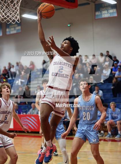 Thumbnail 3 in Watauga @ Charlotte Catholic (NCHSAA 4A Round 1) photogallery.