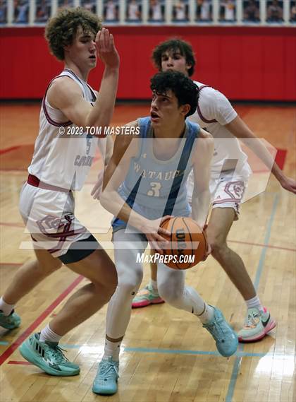 Thumbnail 2 in Watauga @ Charlotte Catholic (NCHSAA 4A Round 1) photogallery.