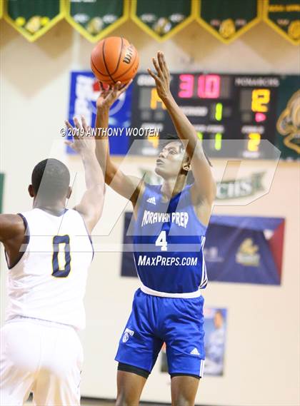 Thumbnail 2 in Northwood Temple Academy vs. Moravian Prep (Hoops and Dreams Showcase Fayetteville, NC) photogallery.