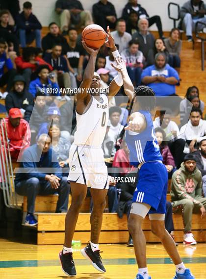 Thumbnail 3 in Northwood Temple Academy vs. Moravian Prep (Hoops and Dreams Showcase Fayetteville, NC) photogallery.