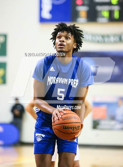 Thumbnail 3 in Northwood Temple Academy vs. Moravian Prep (Hoops and Dreams Showcase Fayetteville, NC) photogallery.